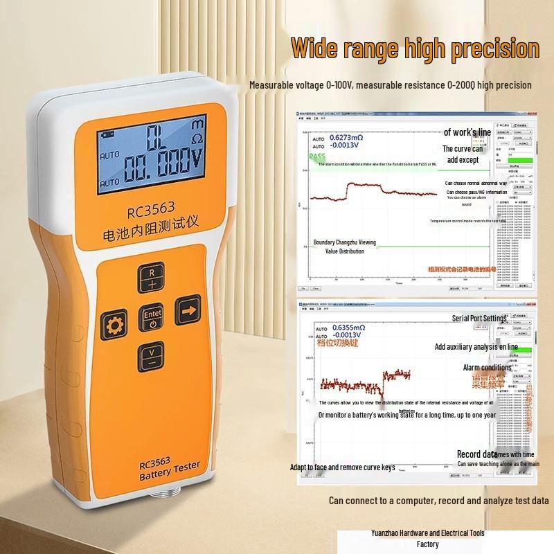High-Precision Internal Resistance and Voltage Detector for Lithium and Storage Batteries