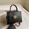 Street Style Pu Small Square Bag With Zipper Closure For Daily Womens Fashion