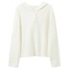 Sancai Plus Size Hooded Knit Pullover Sweater