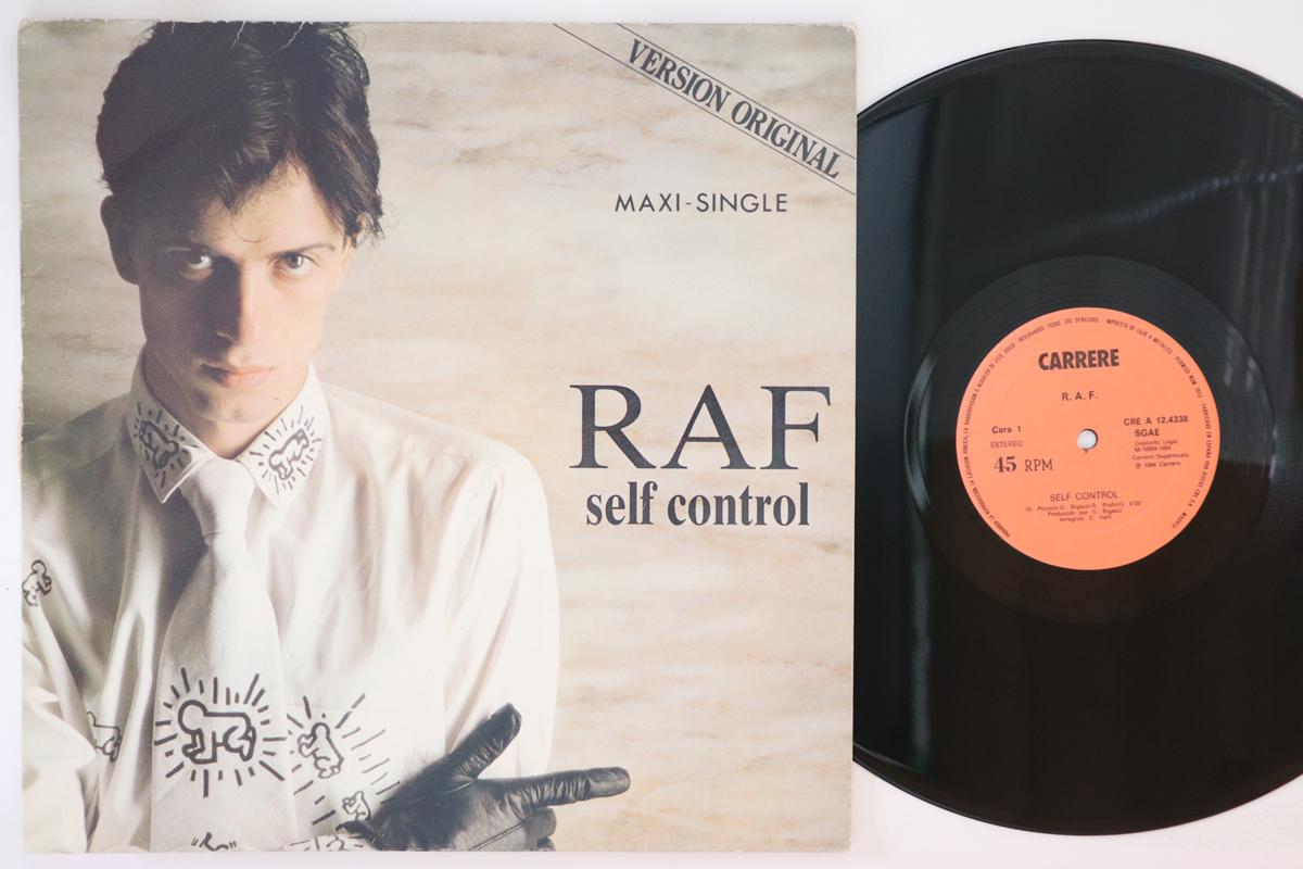 

12inch Record RAF Self Control Running Away CREA124338 CARRERE 1984 Spain Rock Used