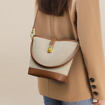 Bag Women'S Bucket Bag Crossbody Bag Premium Sense Portable Shoulder Commuter Women'S Bag Luggage