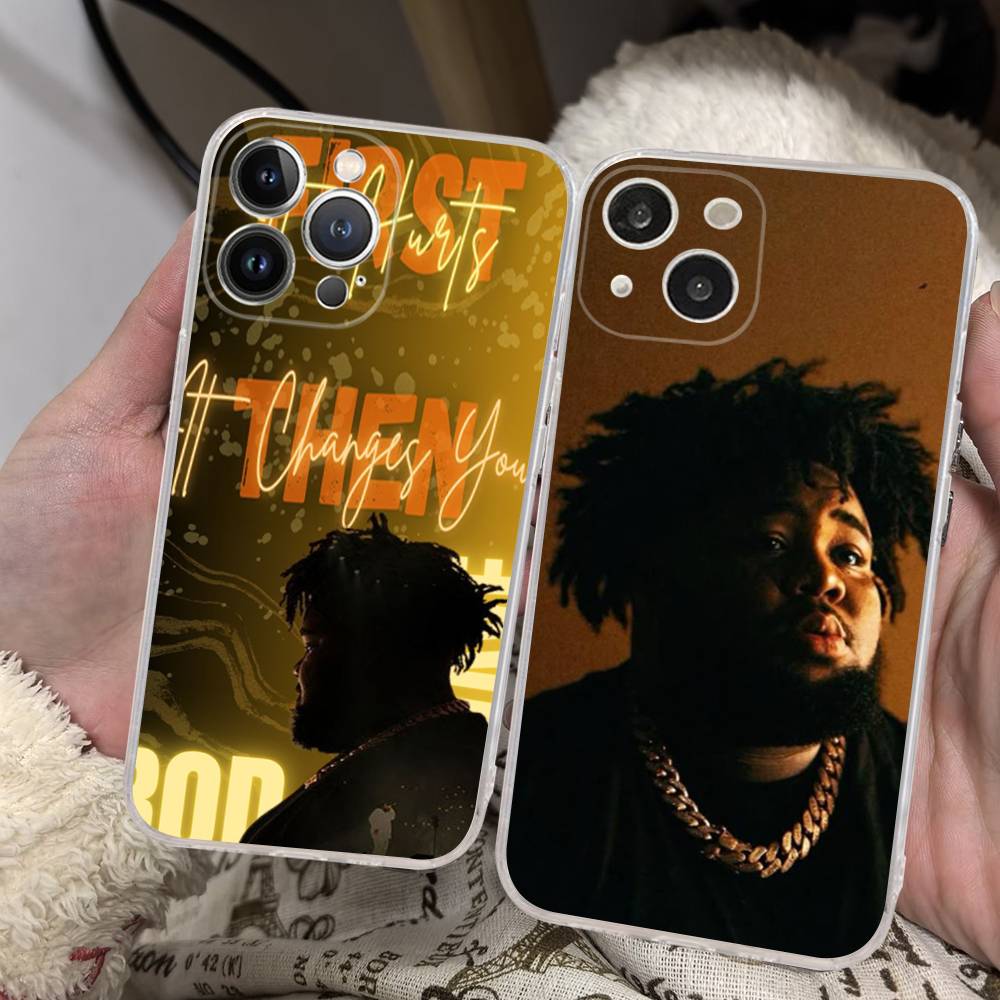 Rod Wave Singer Silicone Phone Case Material For iPhone 17 16 15 11 12 13 14 Pro Max Mini Plus Soft TPU