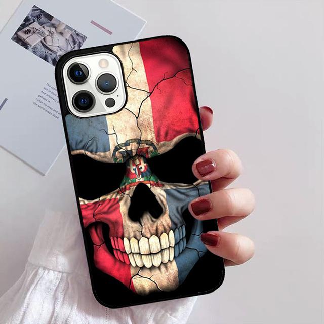 Flagge der Dominikanischen Republik Handyhülle Für iPhone 17 Air 16 15 14 13 12 Pro Max Plus Max Hülle Schale