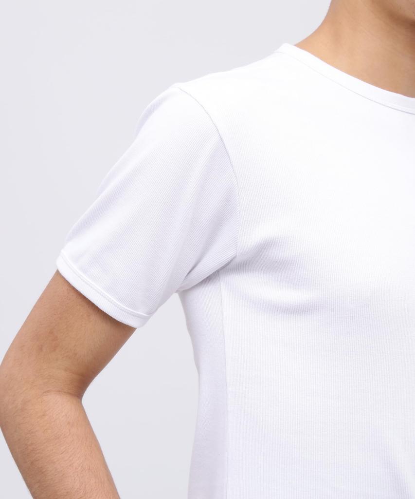 AVIREX DAILY RIB CREWNECK TEE 6143502 Men's S White