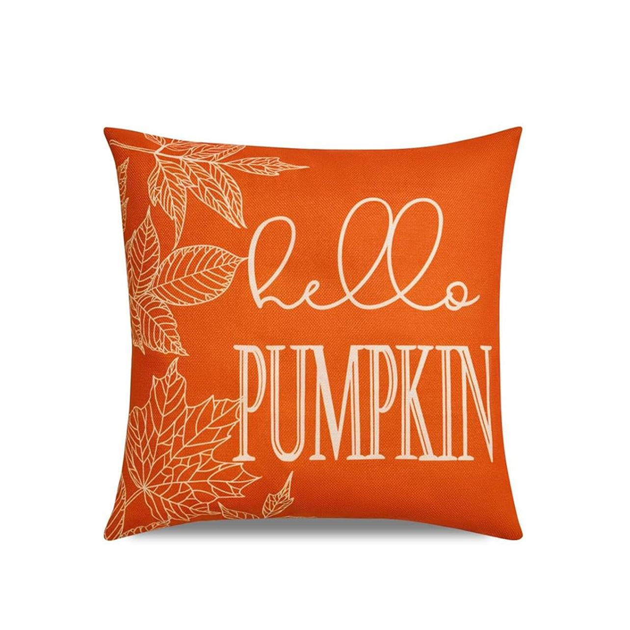 

Halloween Pumpkin Skeleton Pillow Festival Home Party Ornament Living Room Sofa Cushion Bedroom Bedside Pillow Cover 45 * 45Cm [without core]