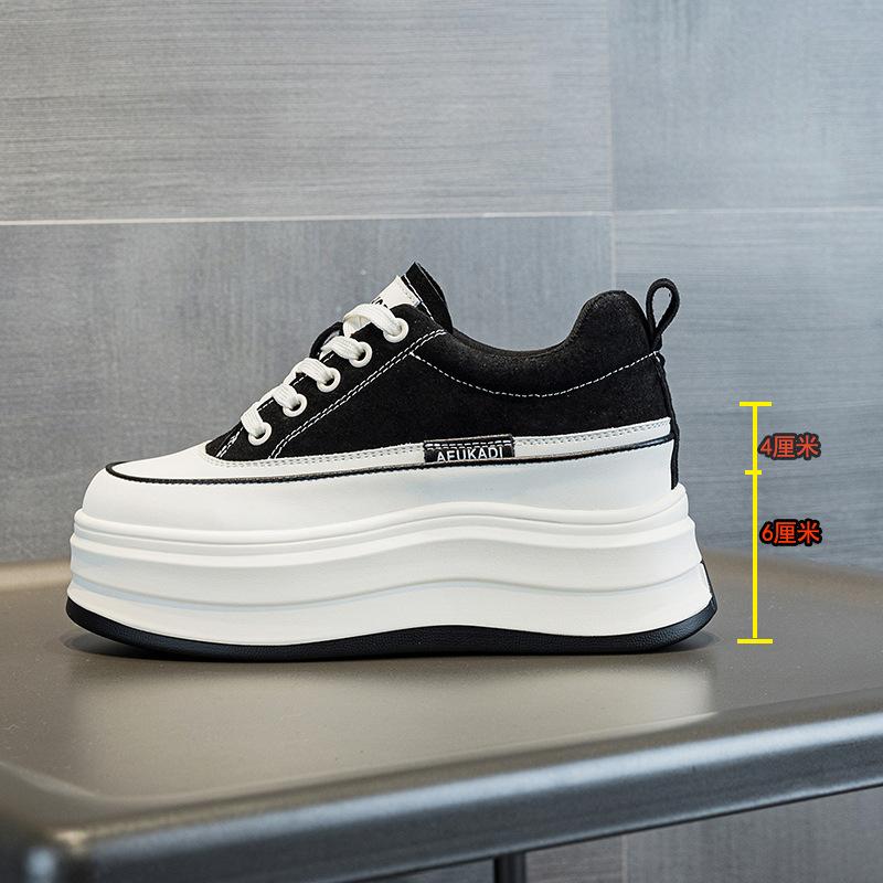Little White Shoes Women's New Breathable Casual Versatile Thick-soled Thin Sports Summer Breathable Mesh Shoes