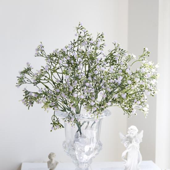 Artificial Gypsophila Flowers Maintenance-Free Faux Flowers Realistic Fake Flowers with Flexible Stems for Home Wedding Party Decor Flower Arrangement