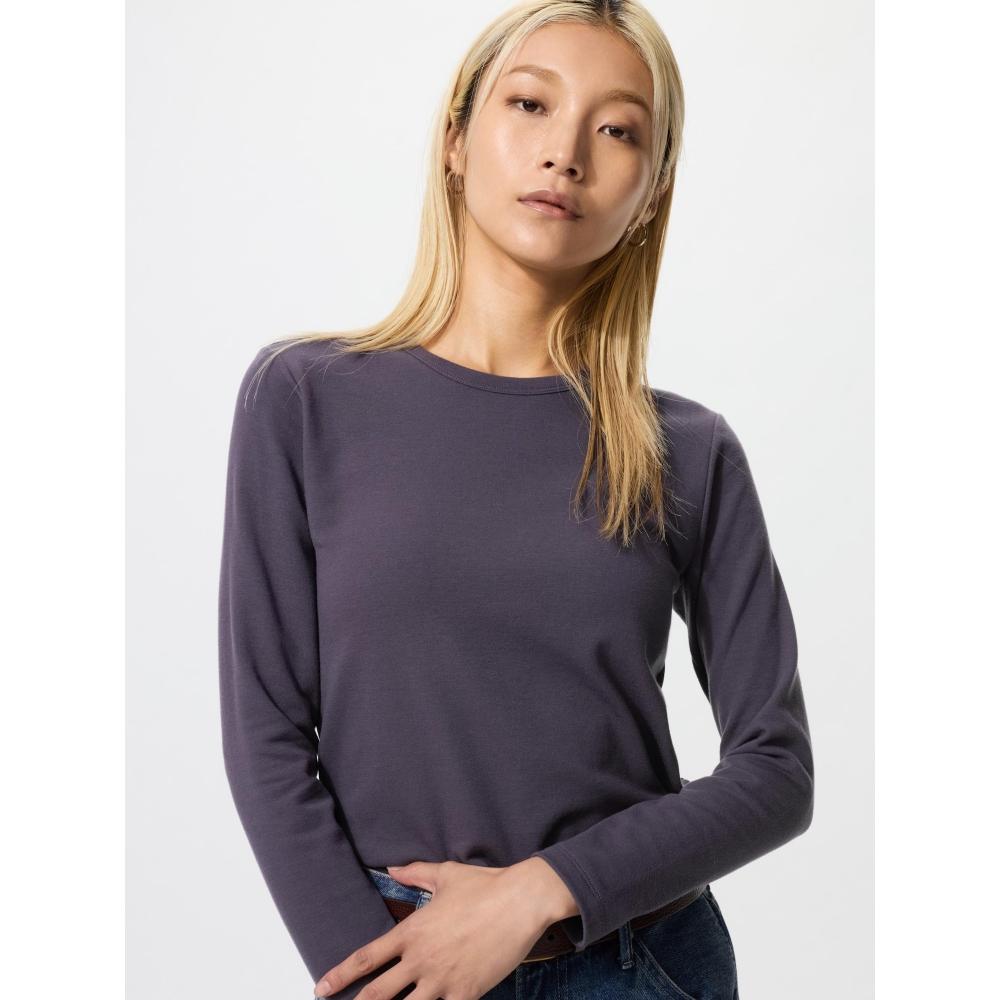 Uniqlo HeaTTech CoTTon Crewneck T  Long Sleeve  exTra Warm