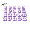 Reusable Pencil Stubs 1-20 20 Pcs Numbered Toppers, Classroom Organization Labels Daily Tracking Supplies for Teachers, Markers Clip Charm Supply