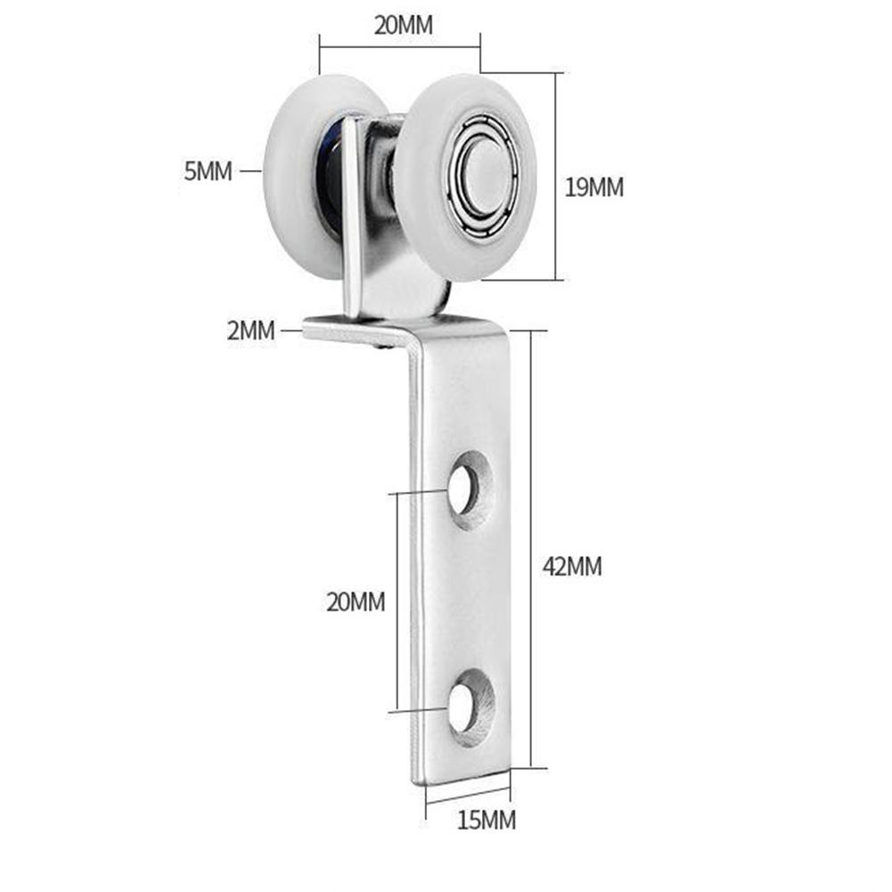 Curtain Hanging Wheel Sliding Door Pulley Hanging Track Pulley Block Cabinets Door Roller Curtain Accessories Bearing Wheel