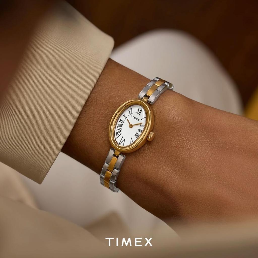 TIMEX Cavatina Watch Quartz 3ATM Water Resistant Mineral Glass white dial TW2Y26800 Unisex