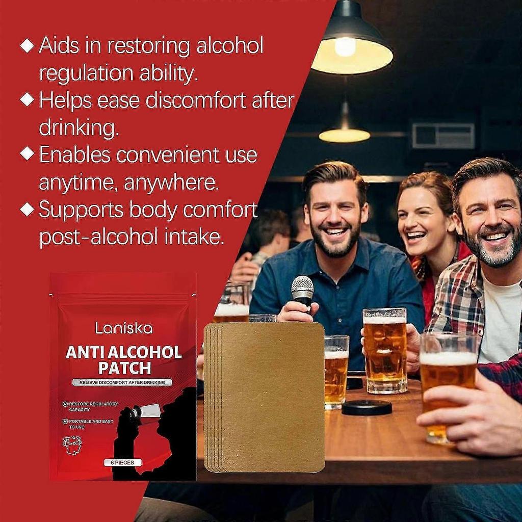 1-10x Anti-Alcohol Patches, Happy Hour Aid Patches, Party Drinking Recovery Patch Long-Lasting Natural Formula Better Mornings After Night Out Wak