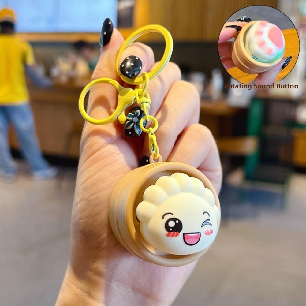 Light-up Press Keyboard Keychain Mini Sensory Clicker Toys Cute Button Clicker Keyring Kids Toy