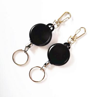 Retractable Anti-Theft Stainless Steel Wire Rope Keychain