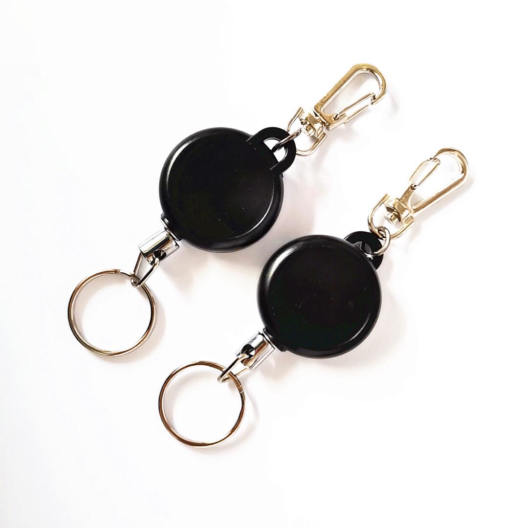 Retractable Anti-Theft Stainless Steel Wire Rope Keychain Size 3