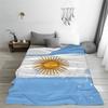 Argentyna Argentyńska Flaga Narodowa Kocie Miękka Ciepła Flanelowa Koc Rzutowy Pluszowy do Łóżka Salonu Pikniku Podróży Dom Kanapa