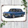 Lada Retro Metal Tin Sign Garage Wall Decor Vintage Car