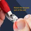Stainless Steel Curved Nail Clippers Sharpest Nail Cutter for Adult Men Women with Swing Out Nail Cleaner