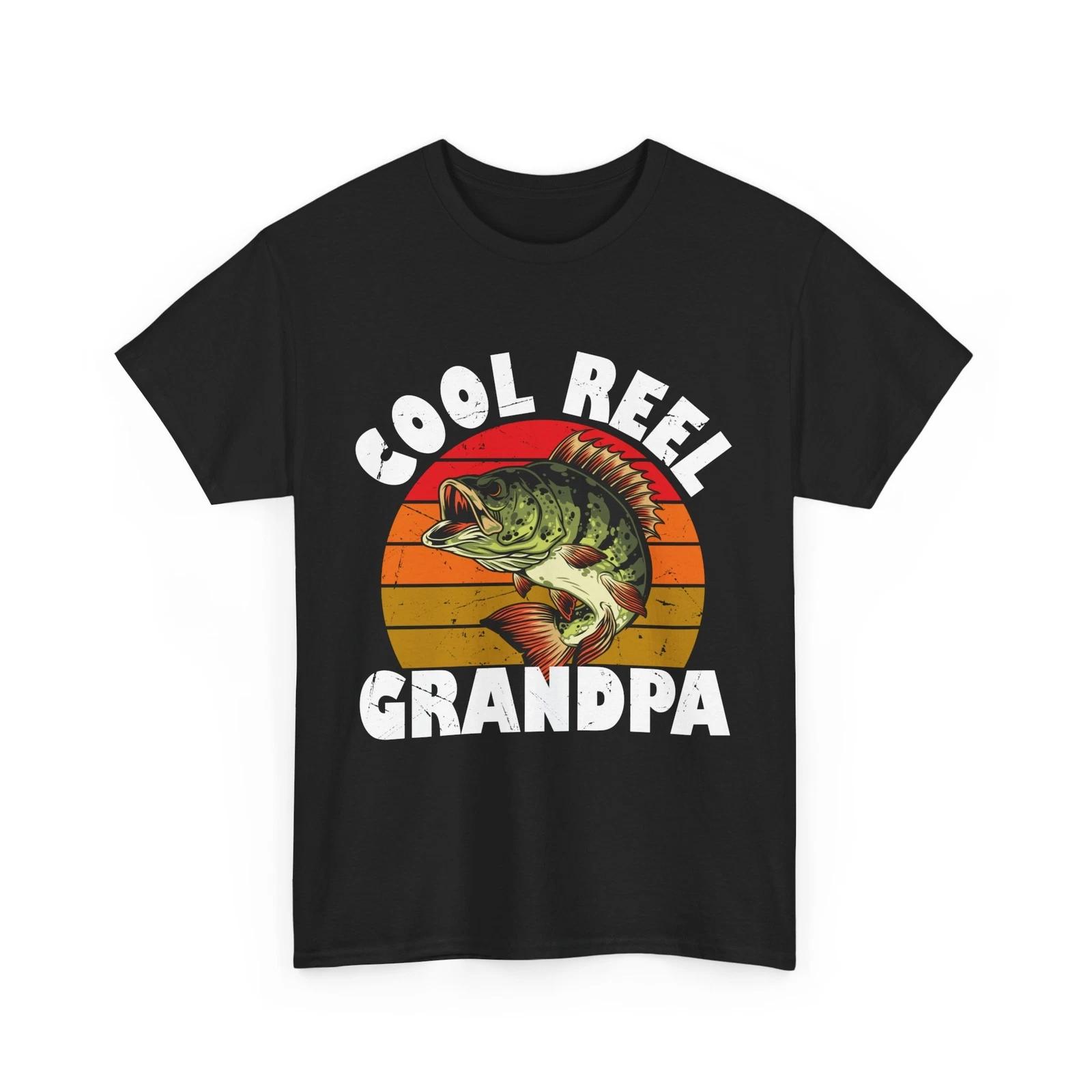 Fisherman Grandpa Shirt, Cool Reel Grandpa Fishing Shirt, Fishing Season Shirt S