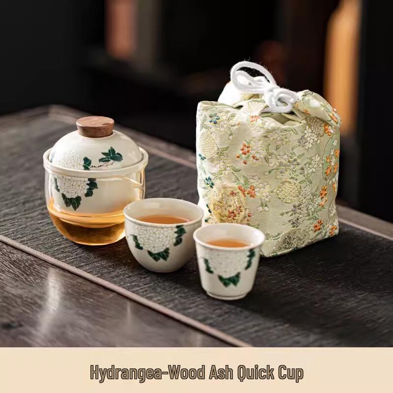 Shangqi Portable Hydrangea Travel Tea Set