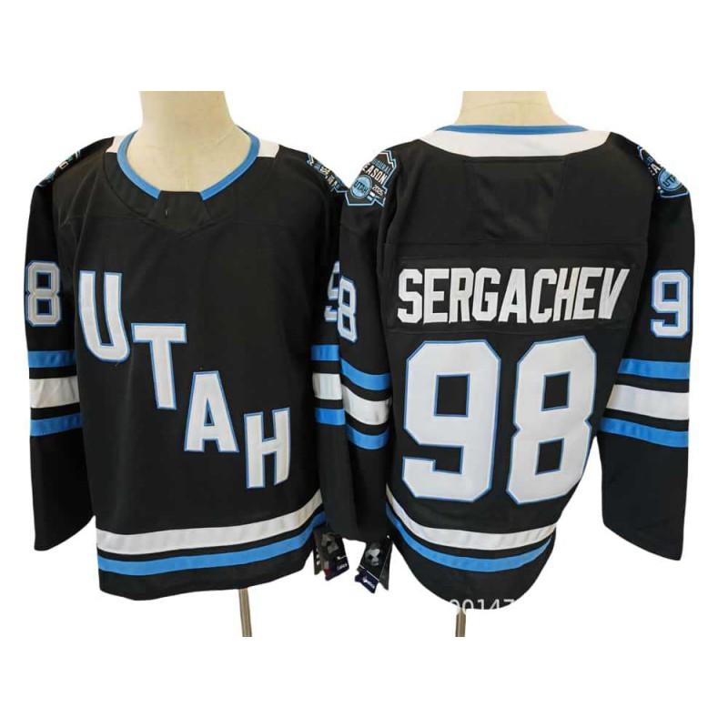 Vintage Utah Hockey Jersey 9 Embroidered Ice Practice Shirt Mens Cotton Blend Retro Team Uniform