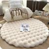 Carpet 1PCS Round Plush Bubble Wool Free Living Room Sofa Bedroom Dressing Cloakroom Bedside Feet Home Decoration