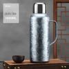 Premium Pure Titanium Double-Layer Insulated Kettle with Large Capacity, Titanium Alloy Inner Liner for Home Use and Stewing Tea.