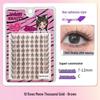 10-Row Autumn Leaf & Sunflower Faux Eyelashes - Flat, Glue-Free