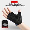 Quick Drying Short Finger Riding Gloves Shock Absorbing Anti Slip Fit Multiple Colors Cycling Gloves