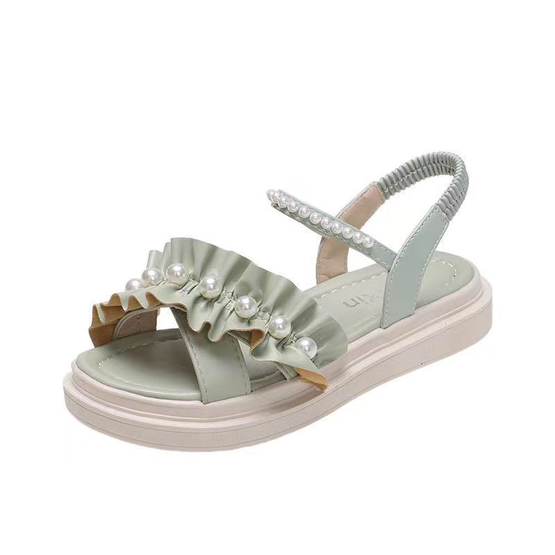 

Sandals women s summer 2025 new soft-soled beach shoes girl fairy style sandals women s summer thick-soled versatile tide 40 светло-зеленый