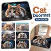 Non-slip Bathroom Carpet Water-absorbing Bedroom Door Rug Cute Optical Illusion Doormat  Home Decor