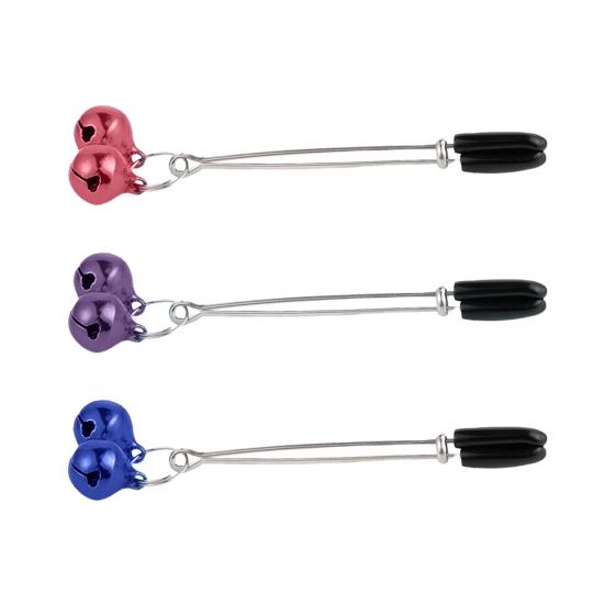 Rings Jingle Bell Tassel Breast Clamps Clips Adult Men Women Game Sex Toy