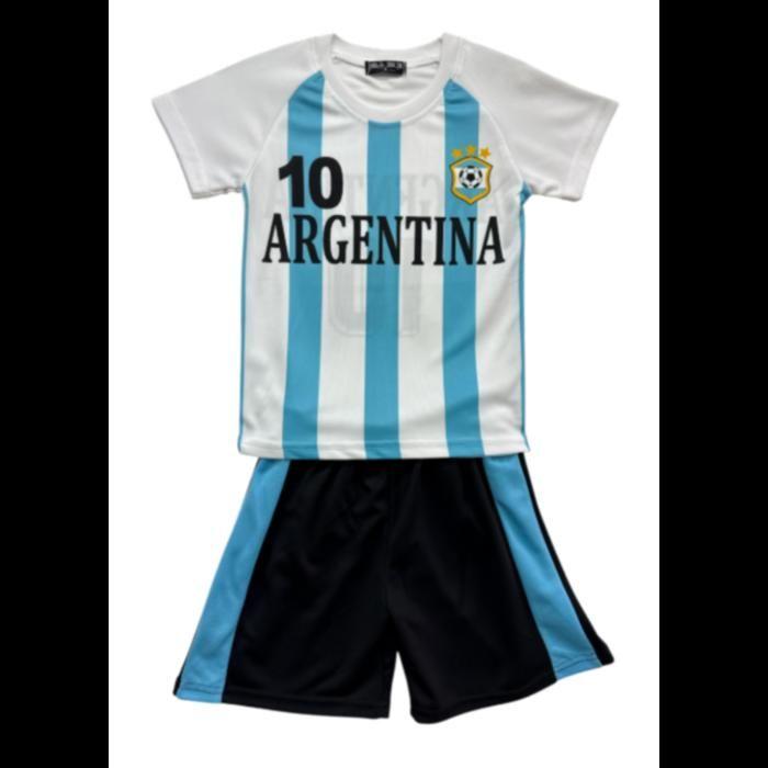 Ensemble Football Enfant - Argentina 10 - Blanc et Bleu - 4 à 14 Ans - - Blanc
