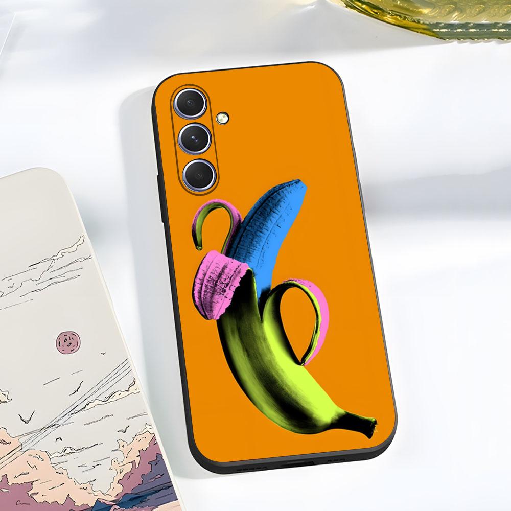 

Чехол для телефона A-Andy W-Warhol Art для Samsung A56 A36 A26 A16 A15 A25 A35 A55 A14 A34 A24 A54 Черный Мягкий Samsung A55