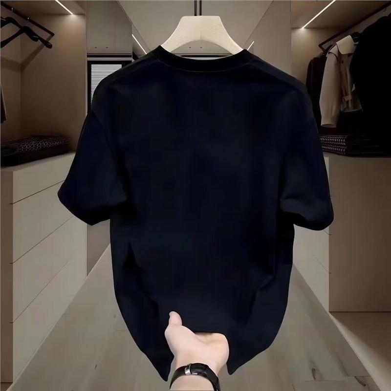 Short Sleeve Cotton Men'S Printed T-Shirt Trend Men'S And Women'S Versatile Crew Neck T-Shirt Men'S