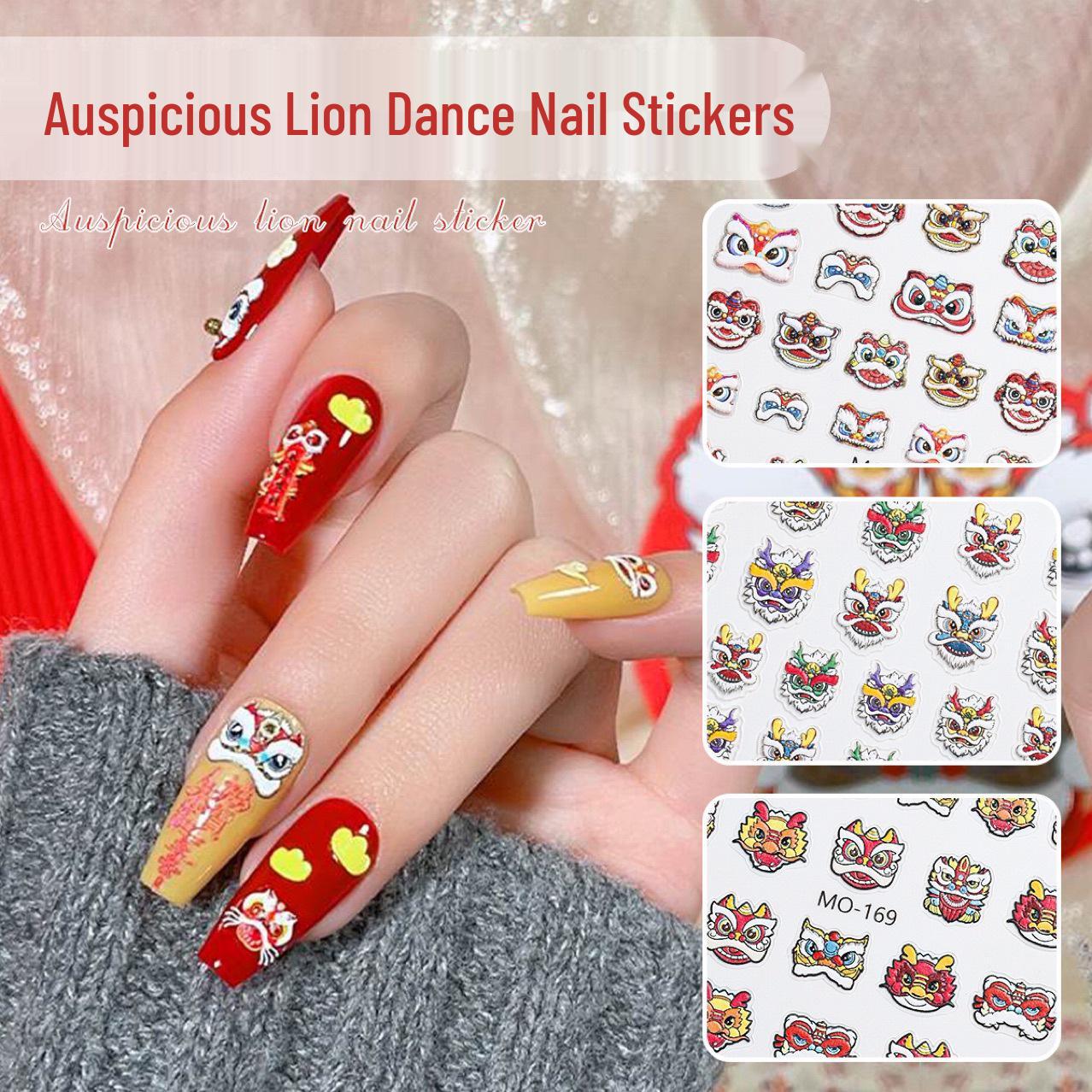 

Nico Mei 2024 Dragon Year Lion Dance 3D Nail Stickers – Bestseller & Internet Favorite