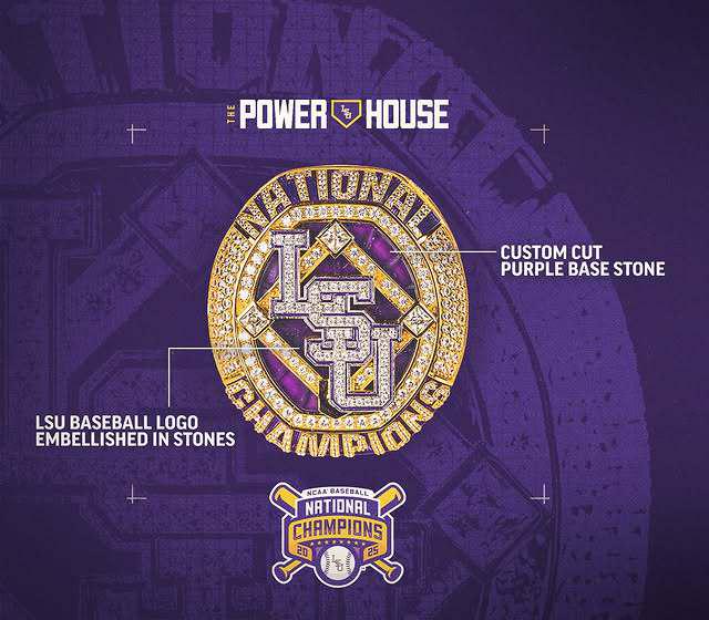2025 LSU Baseball National Championship Ring - Hot Selling