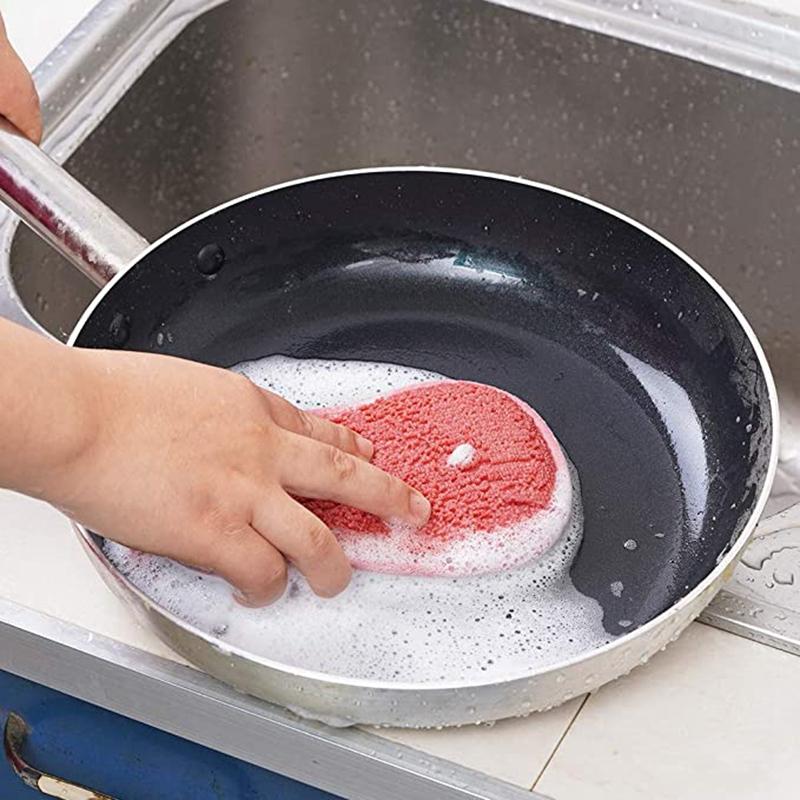 5 st Köksrengöringssvamp för disk Repfri mikrofibersvamp Skrubbare Kök Rengöringsvamp för hemmet Panna Diskmaskin Svamp