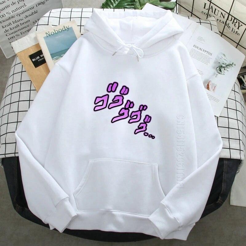 Jojos Bizarre Adventure Anime Print Unisex Hoodies Langarm Warm Hoody Pullover Herbst Neue Persönlichkeit Streetwear