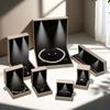 LED Light Jewelry Display Storage Box PU Leather Bracelet Ring Necklace Organizer  Wedding Gift