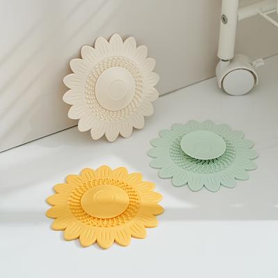 1 Stück Haushaltsspülenfilter Haarfänger, Verstopfungsschutz Haarstopper, Bodenablaufabdeckung, Duschablaufschutz, Ablaufabdeckungsfilter mit Blumendesign