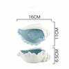 Decorative Tray Coastal Ceramic Trinket Dish Starfish Conch Conch Storage Plate Craft Ornament Jewelry Key Organizer
