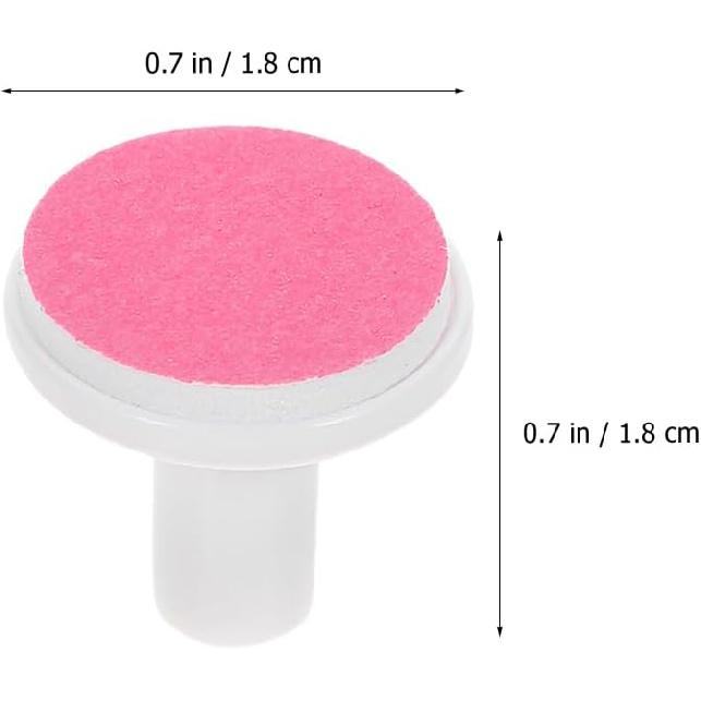 24 Pcs Baby Electric Nail File Replacement Pads - Safe and Easy-to-Use Nail Trimmer Heads for 12+ Months - Red Sandpaper Grinding Heads for Smooth