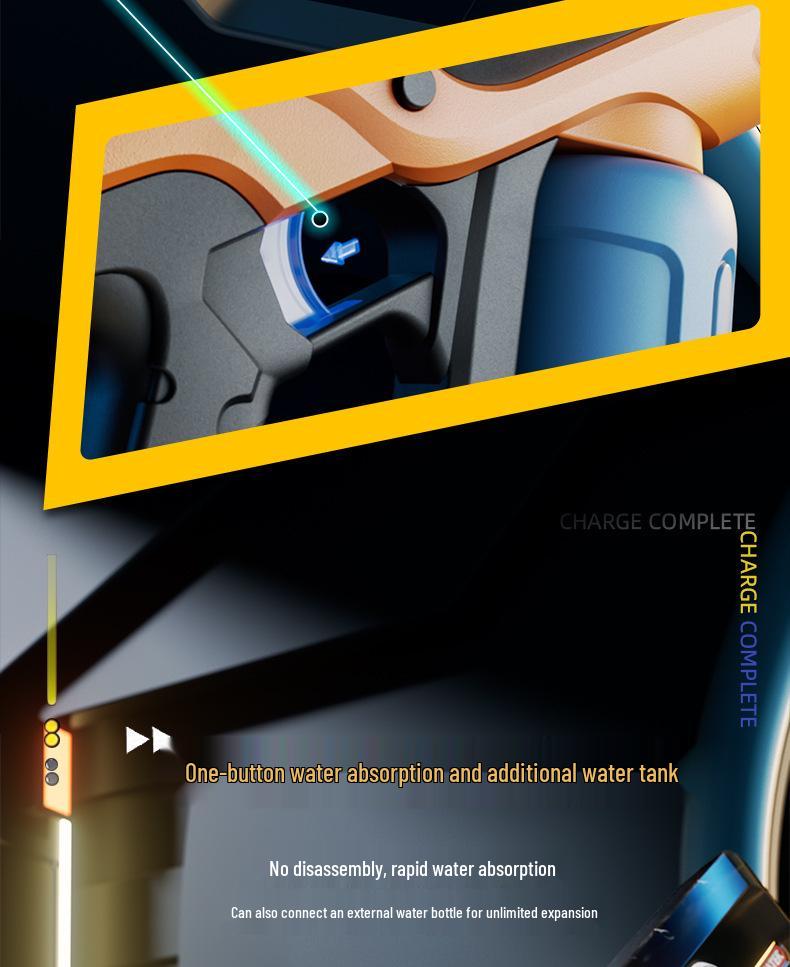 Automatic Pulse Electric Water Gun with Lights for Kids - Outdoor Splash Toy