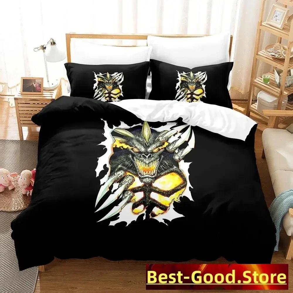 Demon Monster Satan Bedding Set Single Twin Printed Bed Set With Pillowcase Bed Duvet Cover Single Double Queen Super King Size