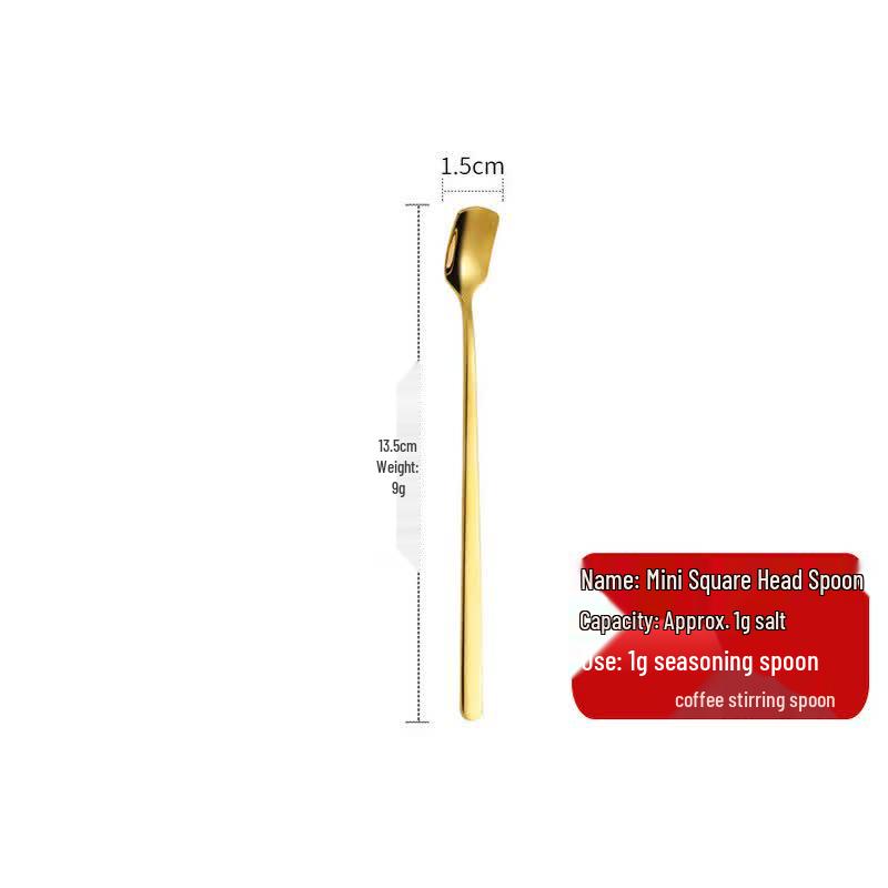 Stainless Steel Long Handle Coffee & Dessert Spoon