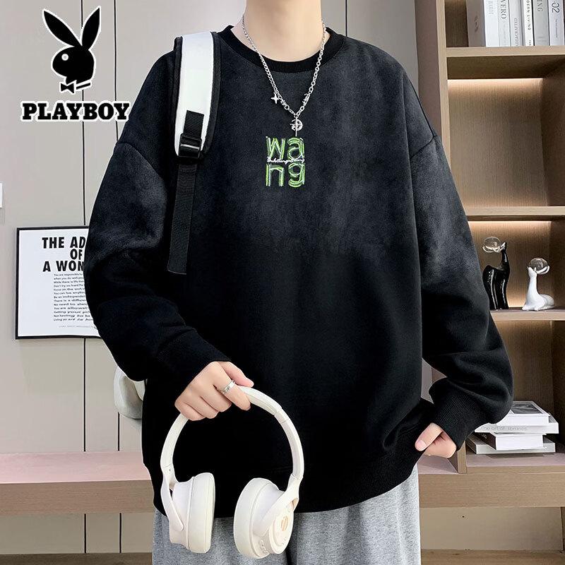 Playboy Men's Gradient Round Neck Sweatshirt