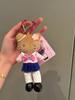 Hello Kitty Kawaii Plush Doll Pendant Cartoon JK Pleated Skirt Kitty Long Leg Doll Toy Keychain Uniform Backpack Charm