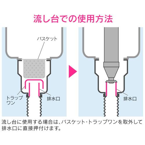 Gaona Korekamo Vacuum Pipe Cleaner for Bathroom Sinks (Easy Clogging Removal) GA-KK003 Blue