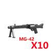 Militärwaffen MOC Bausteine Figuren Soldat US Sowjetischer Gewehr Mini-Kanone Raketenwerfer MG42 RPG Kugel Spielzeug Geschenk K022